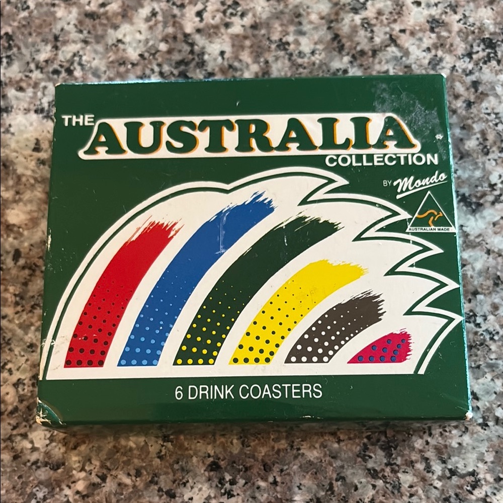 Australia Collection Drink Coasters - Multicolor Set